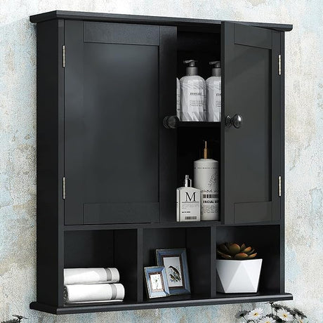 Bathroom Cabinet,Bathroom Wall Cabinet with 2 Door Adjustable Shelves