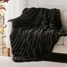 Soft Faux Rabbit Fur Throw Blanket, Cute Plush Fuzzy Blanket for Sofa Couch