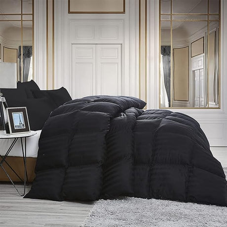 Luxurious King Size Goose Down Feather Fiber Comforter Duvet Insert