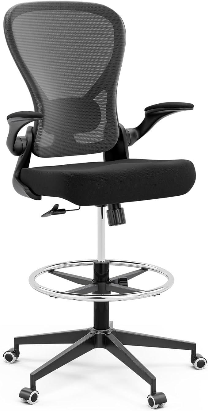 Drafting Chair, Tall Office Chair for Standing Desk