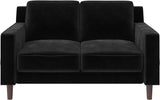 Brynn Loveseat 2 Seater Sofa, Blue Velvet