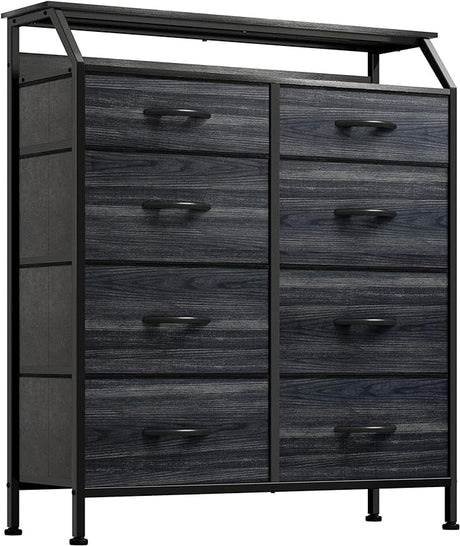 4 Drawers Fabric Dresser for Bedroom Tall Storage Drawer