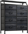 4 Drawers Fabric Dresser for Bedroom Tall Storage Drawer