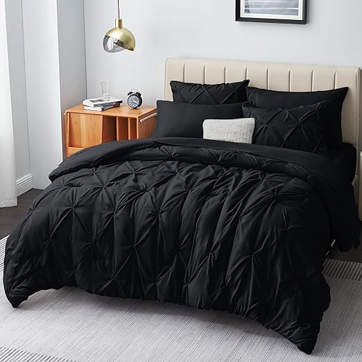 Queen Comforter Set - 7 Pieces Comforters Queen Size Light Blue