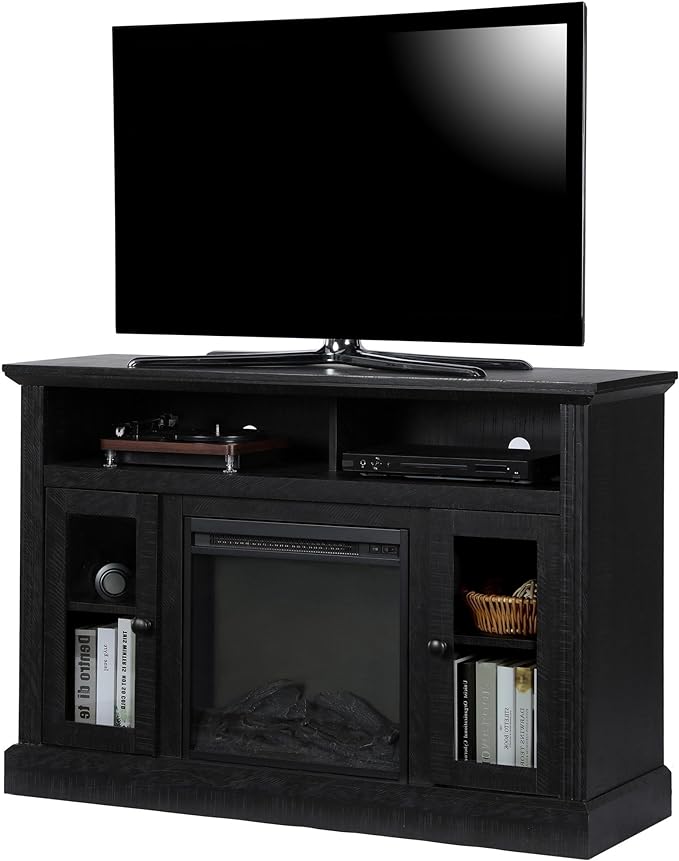 Home Chicago Electric Fireplace TV Console for TVs up to a 50", Espresso