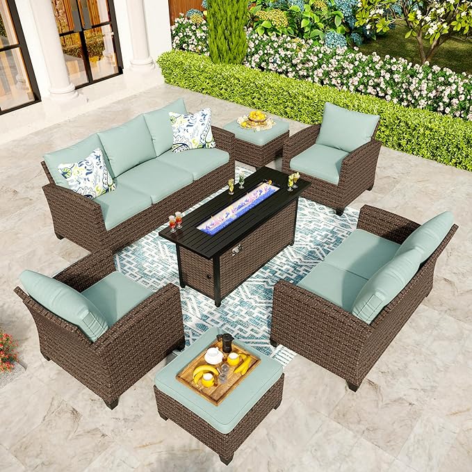 Patio Conversation Set Outdoor Furniture Wicker Rattan Sets