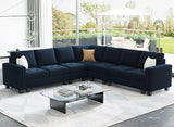 Shape Sofa Couch Oversized Convertible Sectional Sofa Couch