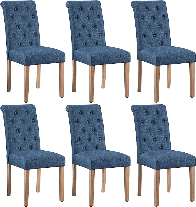 Diner Chair Upholstered Fabric Dining Room Chairs