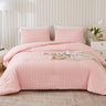 Comforter Set 3 Pieces - 100% Soft Washed Microfiber Lightweight Comforter