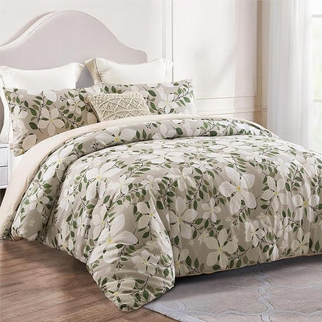 3-Piece Queen Comforter Set, Soft Reversible Full Size Bedding Comforter Sets