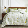 , Elegant Flower Botanical Smooth Soft Microfiber Floral Comforter Set