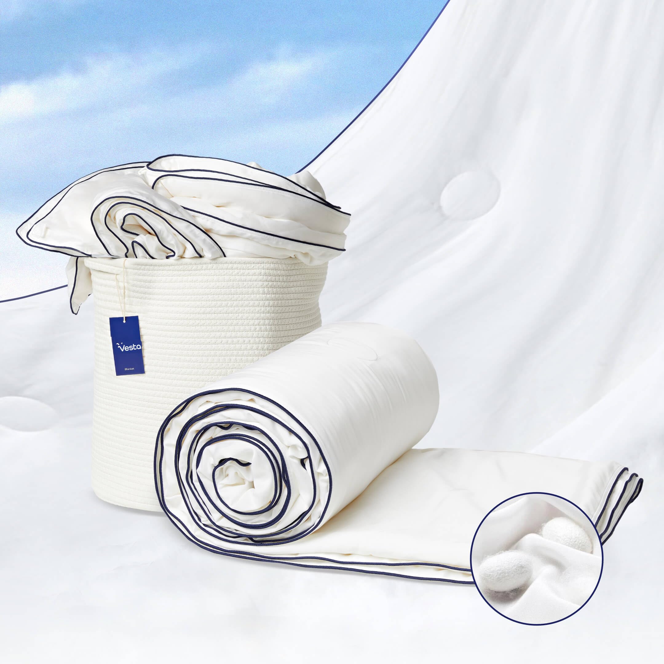 Breathable Cotton Shell Silk Quilt – Hypoallergenic & Cooling