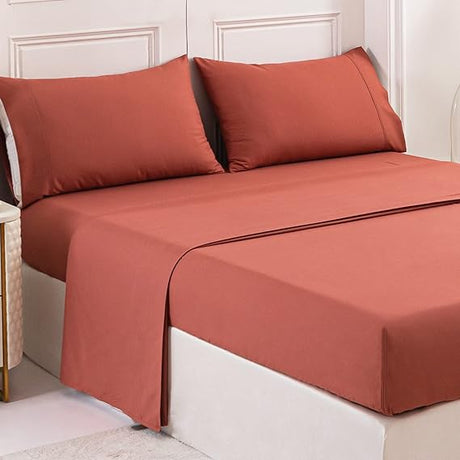 Queen Size Bed Sheets Set 4 Piece 1800 Thread Count Bed Sheets Set