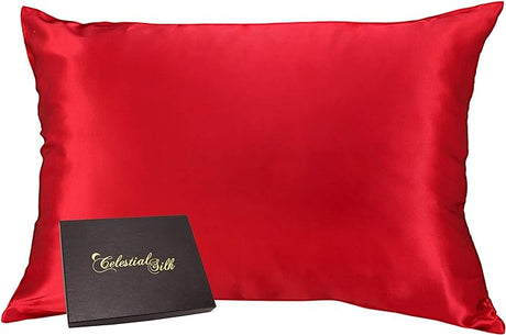 100% Silk Pillowcase for Hair Zippered Luxury 25 Momme Mulberry Silk