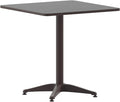 Mellie 27.5'' Square Aluminum Indoor-Outdoor Table with Base