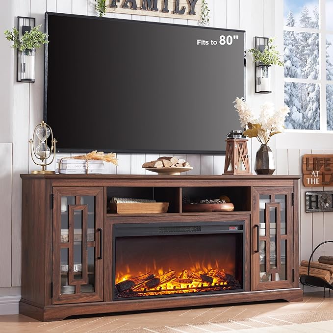 Electric Fireplace for 80 Inch TV