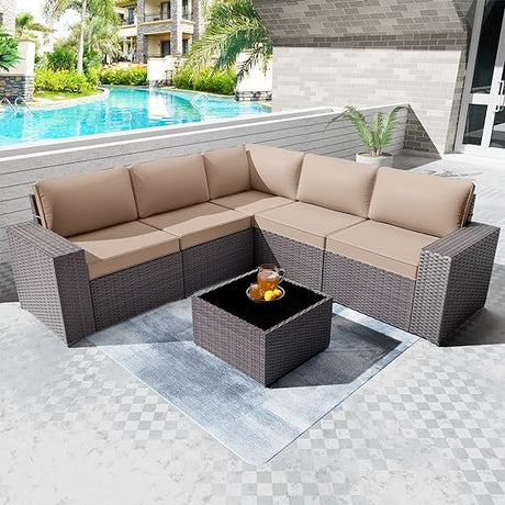 Waterproof Outdoor Patio Set, Modern All-Weather  Patio Furniture Sets