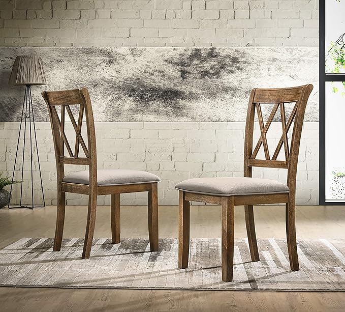 Windvale Fabric Upholstered Dining Chair, Set of 2