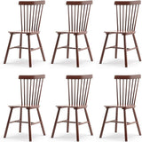 Windsor Dining Chair, Dining Chairs Set of 6, Spindle Back Wood Dining Chair