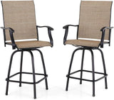 Outdoor Swivel Bar Stools Set of 2