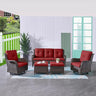 Patio Furniture 5 Pieces Outdoor Furniture Set Wicker Outdoor Sectional Couch with Patio