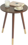 Round Side Table, Small End Table Nightstand Accent Table