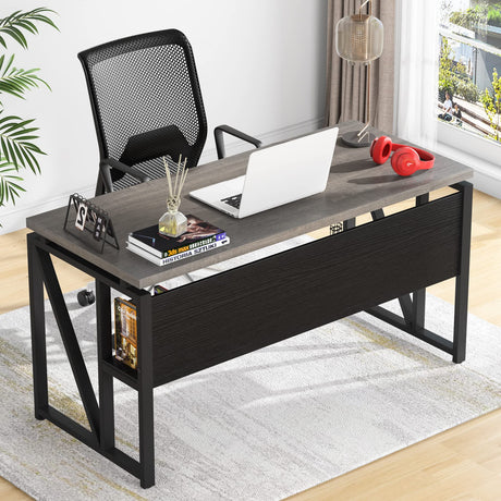Built-in Storage Cabinet of the VersaWork 55-inch Executive Desk