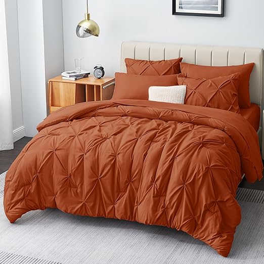 Queen Comforter Set - 7 Pieces Comforters Queen Size Light Blue