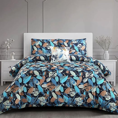 4 Pieces 100% Cotton Soft and Comfort Floral Bed