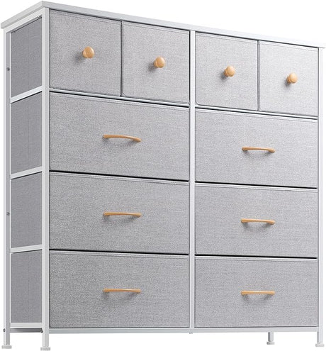 Dresser for Bedroom with 10 Drawers, Storage Drawer Organizer