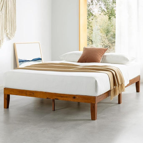 Naturalista Classic - 12 Inch Solid Wood Platform Bed with Wooden Slats