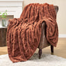 Oversized Minky Blanket, Super Soft Fluffy Luxury Throw Blanket Comfy Faux Fur Bed