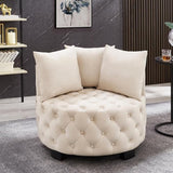 Contemporary Upholstered Tufted Leisure Chair Accent Chair