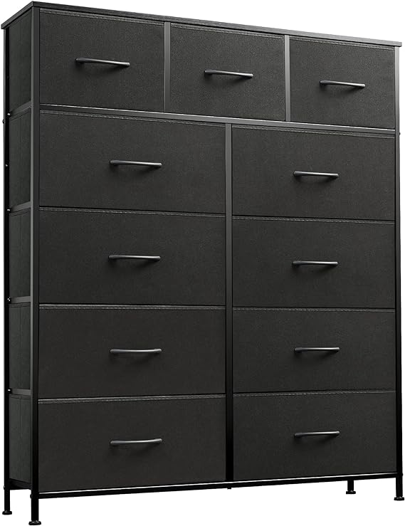 11-Drawer Dresser, Fabric Storage Tower for Bedroom, Hallway, Closets, Tall Chest