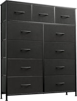 11-Drawer Dresser, Fabric Storage Tower for Bedroom, Hallway, Closet, Tall Chest