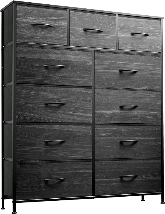 11-Drawer Dresser, Fabric Storage Tower for Bedroom, Hallway, Closets, Tall Chest