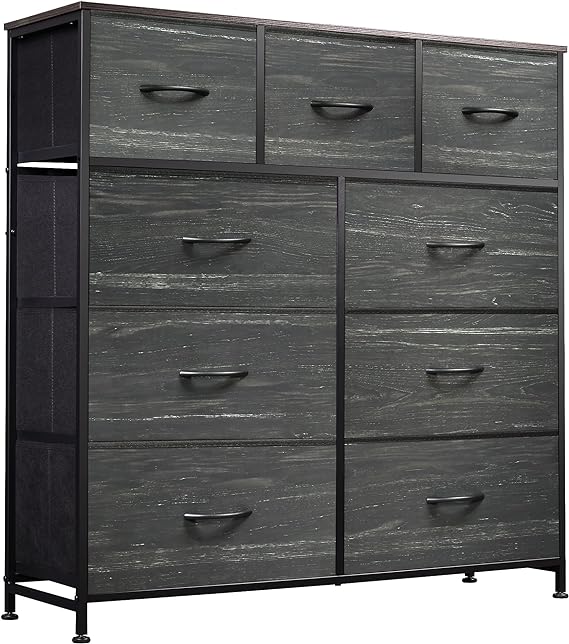 9-Drawer Dresser, Fabric Storage Tower for Bedroom, Hallway, Closet