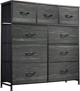 9-Drawer Dresser, Fabric Storage Tower for Bedroom, Hallway, Closet