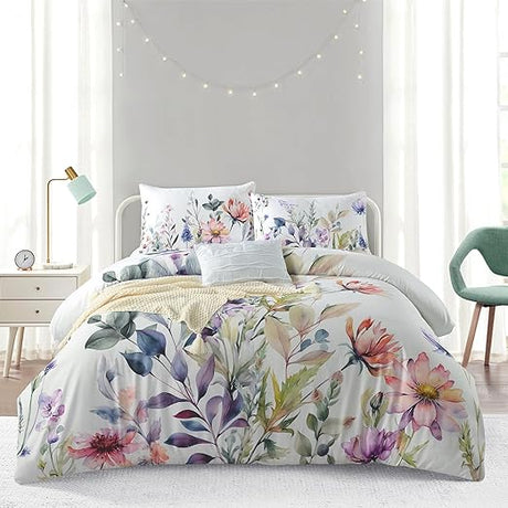 4 Pieces 100% Cotton Soft and Comfort Floral Bed