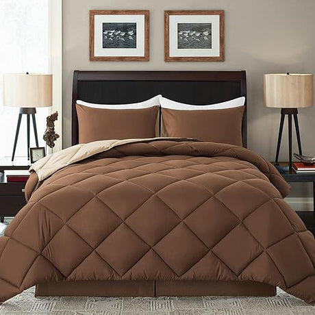 Lightweight Queen Comforter Set with 2 Pillow Sham - 3 Pieces Se