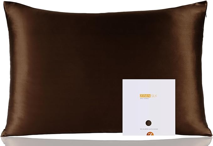 100% Pure Mulberry Silk Pillowcase for Hair and Skin Health,Soft and Smooth,Both Sides