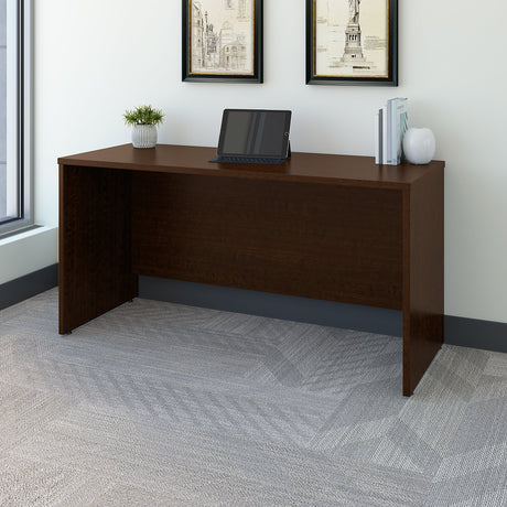 Classic Wooden Computer Desk in Modern Office Space