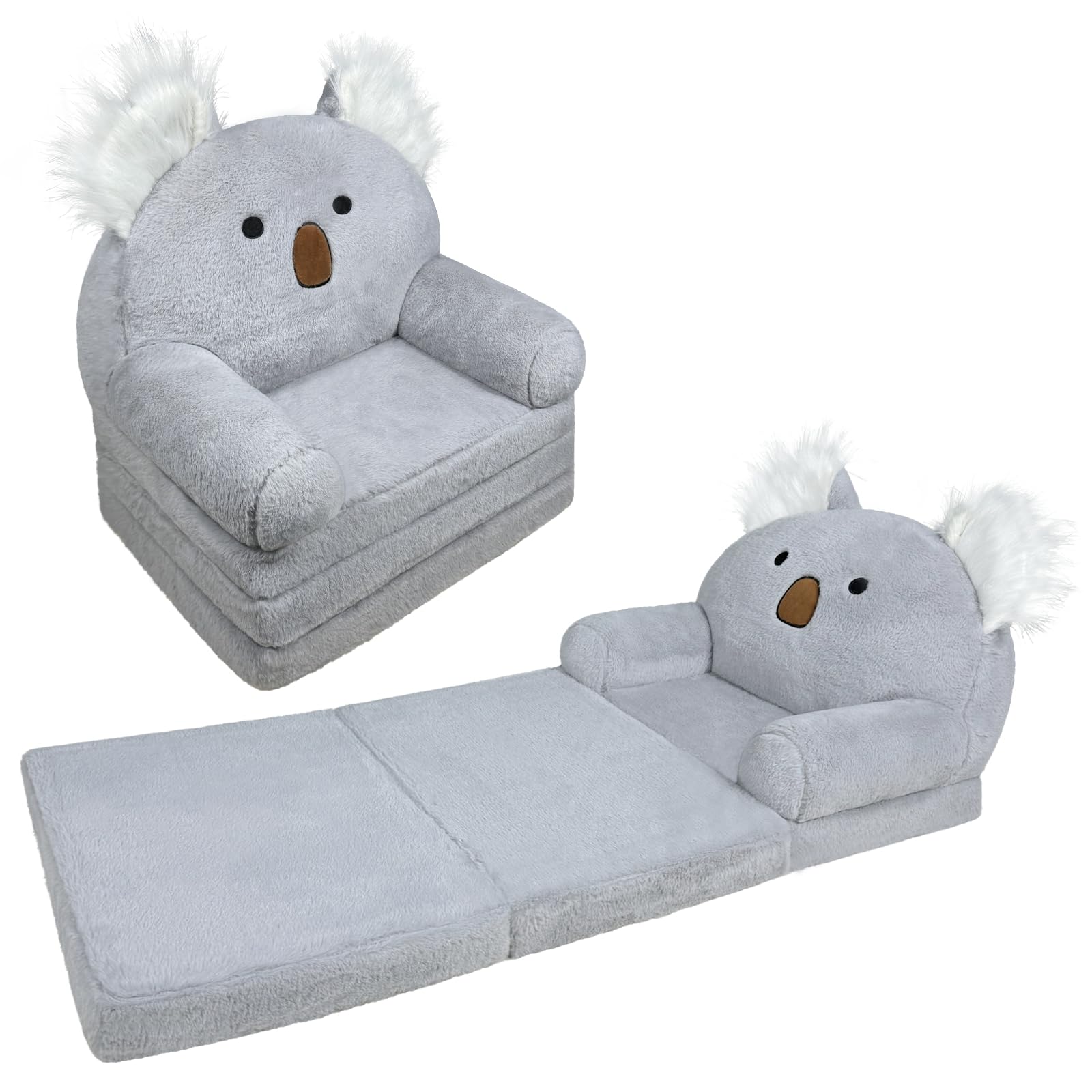 Convertible Kids Couch – Lounge Chair & Sleeper Bed