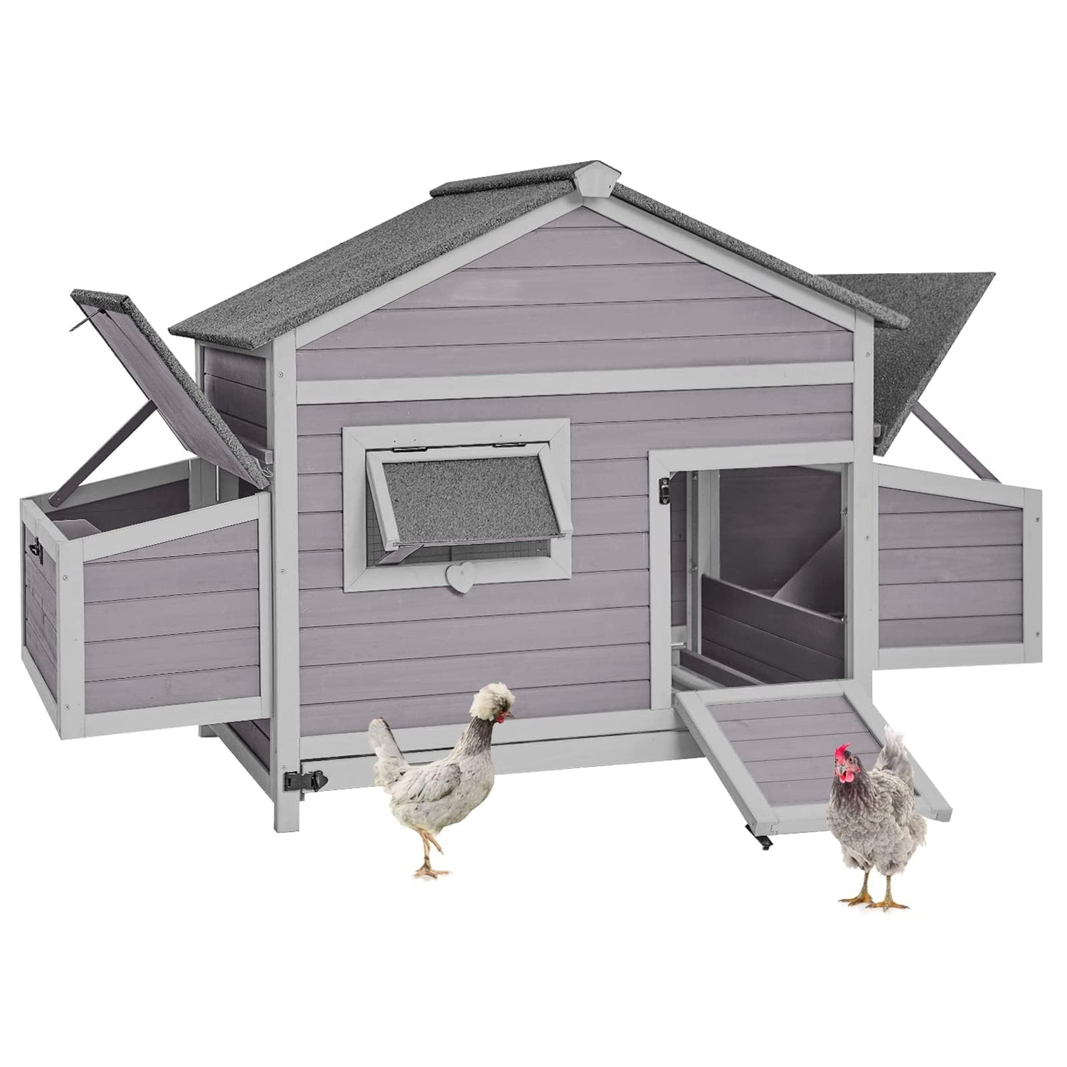 CoopLink expandable chicken coop with nesting box and waterproof roof