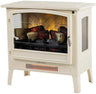 Infrared Freestanding Electric Fireplace Stove Heater in Deep Red