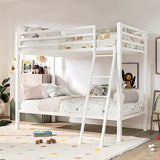 Bunk Bed Twin Over Twin Size with Ladder for Junior