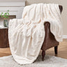 Oversized Minky Blanket, Super Soft Fluffy Luxury Throw Blanket Comfy Faux Fur Bed