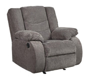 CushCloud Waterfall Back Rocker Recliner Chair in Dark Grey
