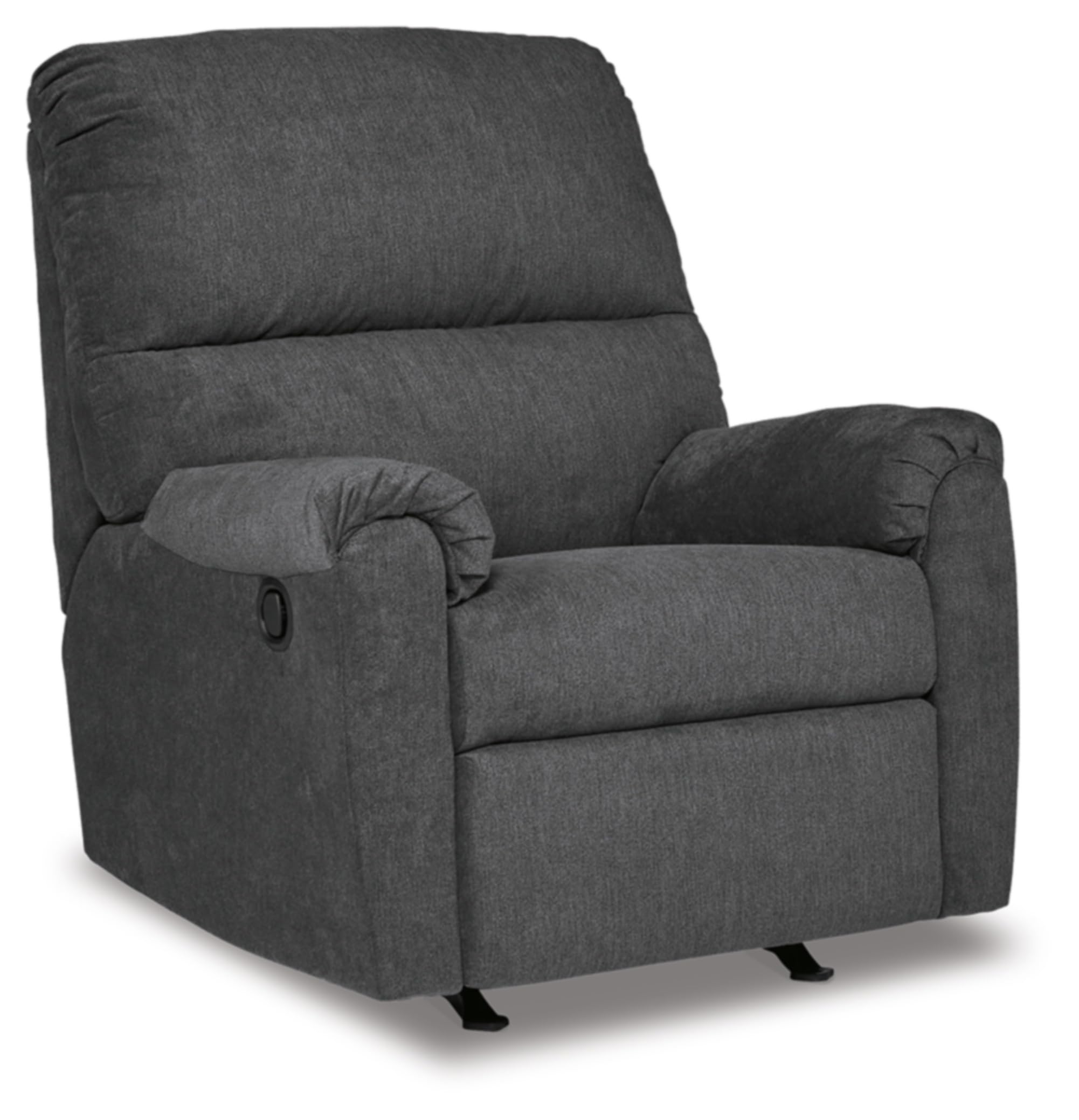 Cushioned Arm Rocker Recliner with Solid Back 