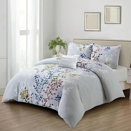 4 Pieces 100% Cotton Soft and Comfort Floral Bed